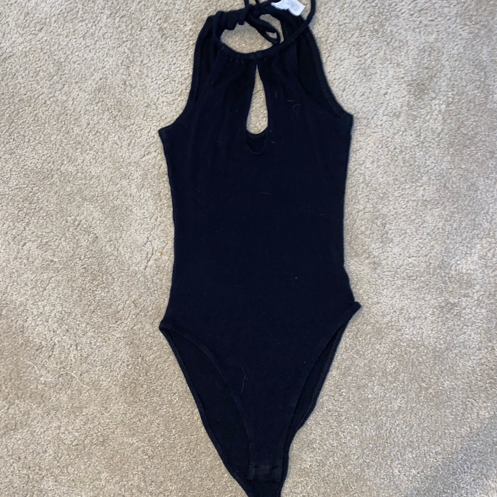 Black Keyhole Bodysuit